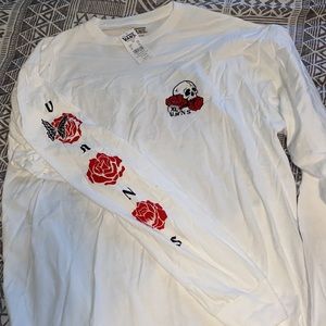 Vans ROSE BED T-SHIRT White long sleeve not short